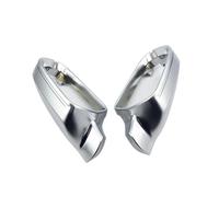 Jodriva Car Mirror Cover, for, A4 B8.5 A3 A5 S5 RS5 Matte Chrome Silver Rearview Protection Cap Styling Car Mirror Cover(Withouot Side Assist)