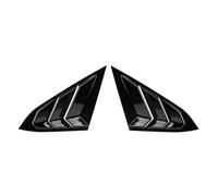 Jodriva Car Rear Window Louver Shutter Side Vent Cover Trim Side Window Louvers Air Vent Cover, for Civic, 10Th Gen 2016 2017-2019 Rear Window Spoiler(Carbon)