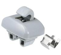Jodriva Car Sun Visor Holder Clip, Sun Visor Bracket Hook Clips Hanger, for, A6 1998-2005, ABS, No.4B0857562, Gray Car Sun Visor Clip