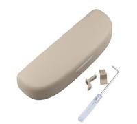 Jodriva Car Sunglasses Holder Box Auto Glasses Case Protector, for Skoda, for Karoq, for KODIAQ, 2018 2019 2020 Accessories Car Sunglasses Holder(Beige)