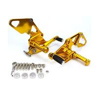 Jodriva CNC Adjustable Rear Sets Rearset Footrest Foot Rest Pegs, for YAMAHA, MT-07 FZ-07 FZ MT 07 FZ07 MT07 2013-2020 2016 2017 2018 2019 Motorcycle Foot Peg(Gold)