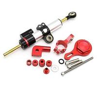 Jodriva CNC Aluminum Adjustable, YZF R6 2006-2017/ R1 2009-2012, Motorcycles Steering Stabilize Damper Bracket Mount Kit Motorcycle Ride Control Unit(BLACK 4)