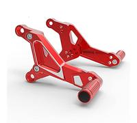 Jodriva CNC Billet Aluminum Electric Motorcycle Front Foot Rests Rearset Rear Sets Footpegs SOCO All Models Motorcycle Foot Peg(Red)