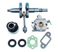 Jodriva Crankshaft 8MM Pin Carburetor Intake Oil Seals, for, MS170 017 Chainsaw OEM,for Zama, C1QS57B Carb Muffler Gaskets Chainsaw Crankshaft Bearing Kit
