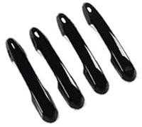Jodriva Door Pull Handle Garnish Car Exterior Door Handle, for Toyota, for Land, for Cruiser 300 2021-2023 Outside Handles Decoration Lc300 Upgraded Accessories Chrome(Black 2 Hole)