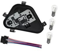Jodriva Driver Side Left Rear Tail Light Lamp Holder Bracket Socket Panel Plug Connector Board with Bulbs Harness, for 3 Series 328i d 320i 335i 2012 2013 2014 2015 Replace 63217313043 Taillight Mount
