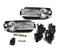 Jodriva DRL Led Daytime Running Light, for Mitsubishi, Pajero Montero 2015 2016 2017 2018 2019 Waterproof Fog Lamp Turn Signal Light Fog Lamp Car Fog Light Assembly