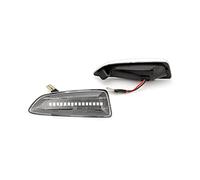 Jodriva Dynamic Flowing Turn Signal Light Sequential Side Fender Marker Light, for Vauxhall, for Opel, Astra J K Zafira Crossland X Car Indicator Light(Transparent shell)