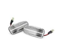 Jodriva Dynamic Side Marker Light Blinker 2Pcs Smoke Amber Car Light Sequential, for, for, E-Class W210 C-Class W202 W208 Car Indicator Light(No.2)
