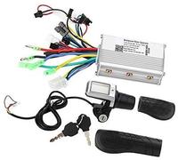 Jodriva Electric Controller Meter Set LCD Split Throttle Grip with Real-time Voltage Display, for Bikes Scooters Tricycles Electric Scooter Controller