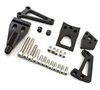 Jodriva ER-6N ER-6F ER6N 400 650R 2009/2010/2011, Fiber Carbon Stabilizer Bracket Mounting Kit Vibration Damper(BLACK 8)