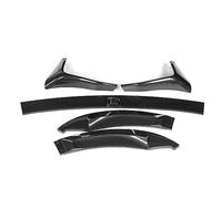 Jodriva F80 Car Front Bumper Spoiler Lip Diffuser Body Kit Side Splitter Aprons Guard Protector, for, F80 M3 F83 F82 M4 2015-2020 Front Spoilers Front Spoiler(BLACK Carbon Fiber Look)