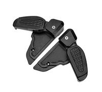 Jodriva Fir, for Vespa, Primavera 125 150 Sprint 125 150 3vie 2017-2020 Folding Foot Pegs Footrest Pedal Pad Rear Passenger Footpegs Extention Motorcycle Foot Peg(Black)