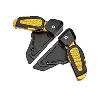 Jodriva Fir, for Vespa, Primavera 125 150 Sprint 125 150 3vie 2017-2020 Folding Foot Pegs Footrest Pedal Pad Rear Passenger Footpegs Extention Motorcycle Foot Peg(Gold)