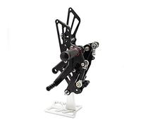 Jodriva Fits CBR150 CBR 125 150 2011-2015 2012 2013 CNC Aluminum Adjustable Motorcycle Rearset Rear Set Foot Pegs Pedal Footrest Motorcycle Foot Peg(Black)