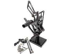 Jodriva Fits CBR600RR CBR 600 RR 2009 2010 2011 2012 2013 2014 2015 2016 2017 2018 2019 CNC Aluminum Adjustable Motorcycle Rearset Rear Set Foot Peg Pedal Footrest Motorcycle Foot Peg(Grey)