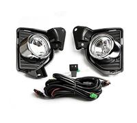 Jodriva Fog Lamp Assembly, for Toyota, Hiace Commuter 2014 2015 2016 White Yellow LED DRL Daytime Running Lights With Wires Switch Parts Fog Lamp Car Fog Light Assembly(Black FOG LAMP)