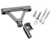 Jodriva for 10R 2004-2005 CNC Bracket Set, for -10R, for 2004/2005 Stabilizer Dampers Support Mounting Kit Motorcycle Ride Control Unit(BLACK 2)