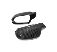 Jodriva for, A3 2010-2013 A5 2010-2016 S5 RS3 RS4 RS5 2011-2016 Replacement Rearview Mirror Trim Real Carbon Fiber Covers Car Mirror Cover(Without Lane Assist)