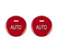 Jodriva for BMW, 5 6 7 F01 F07 F10 F18 X5 X6 F15 F16 2009-2019 Car Air Condition Knob Climate Control AUTO Button Trim Cover Replacement Ac Knob Trim Ring(Red,for F12 2011-2017)