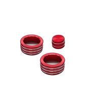 Jodriva For BMW, X1 E84 3 Series E90 E91 E93 Car Air Condition Climate Control Panel Wind Fan Speed Button Audio Volume Knob Trim Cover Ac Knob Trim Ring(Model B,For 3 series 2005-12)