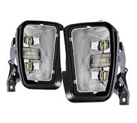 Jodriva For DODGE, Ram 1500 2013 2014 2015 2016 2017 2018 2-in-1 Car LED Fog Lamp White Daytime Running Lights DRL Waterproof Accessories Fog Lamp Car Fog Light Assembly
