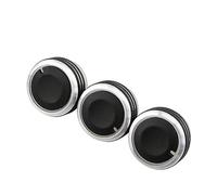 Jodriva For, for Ford, for, for Focus, 2 3 MK2 MK3 ST RS, for, for Mondeo, Accessories 3Pcs/Set Air Conditioning Switch AC Knob Car Heat Control Knob Car Ac Control Knob(Upgrade Black)