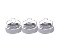 Jodriva For Ford, for Focus 2 3, for Mondeo, Auto Parts 3Pcs Car Air-conditioning Installation Stylish Car Air Conditioning Control Switch Knob Car Ac Control Knob(Silver)