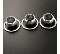Jodriva For Ford, for Focus, for 2 3 MK2 MK3 ST RS, for Mondeo, Accessories 3Pcs/Set Air Conditioning Switch AC Knob Car Heat Control Knob Car Ac Control Knob(Knob Ring Silver 6pc)