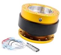 Jodriva For Momo, for Omp Sparco Steering Wheels 2.0 Quick Release Hub Adapter Snap off Boss Kit, for Car Wheel Hubs Car Steering Wheel Hub(Gold)