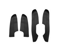 Jodriva For Nissan, for X-TRAIL, for Rogue 2014 2015 2016 2017 2018 4pcs Car Interior Door Armrest Panel Microfiber Leather Cover Decor Car Interior Door Panel(Black)