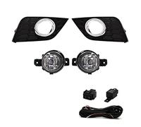 Jodriva For NISSAN, Sentra 2016 2017 2018 2019 Halogen Fog Lamp Automobile Daytime Running Lamp With Wires Replacement Accessories Fog Lamp Car Fog Light Assembly(Black HALOGEN BULB)