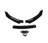 Jodriva Front Bumper Lip Spoiler Side Splitter Canards Deflector Diffuser Body Kit Guards, for, A4 B8.5 2013-2016 Car Accessories Front Spoilers Front Spoiler(BLACK Glossy Black)