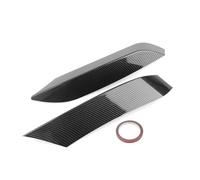 Jodriva Front Bumper Side Air Vent Splitter Lip Canard Eyelid Trim Intake Frame Upper Spoiler Cover, for, F80 M3 F82 F83 M4 2014-2019 Front Spoilers Front Spoiler(BLACK Carbon Fiber Look)