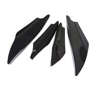 Jodriva Front Bumper Splitter Canard Diffuser Fin Valence Spoiler Body Kit, for Mitsubishi, Lancer EVO 2008-2017 Car Accessories Front Spoilers Front Spoiler(BLACK Black)
