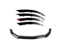 Jodriva Front Bumper Spoiler Lip Car Intake Hood Cover Air Vent Splitter Trim, for Mercede-Benz, C-Class W205 2015-2018 Sport Gloss Black Front Spoilers Front Spoiler