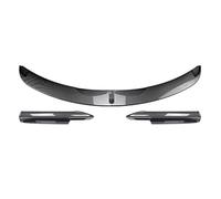 Jodriva Front Bumper Spoiler Lip Lower Blade With Side Splitter Cover Trim, for, 3 Series E90 E91 M-Tech Pre-LCI 2005-2008 Front Spoilers Front Spoiler(BLACK Carbon Fiber Look)