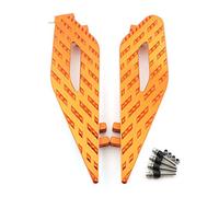 Jodriva Front Foot Pegs Rests Pedals Floorboards Footboards Touring FLTR Road King Glide FLHT Electra Glide FLHTCI Driver Side Motorcycle Foot Peg(Orange)