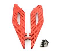 Jodriva Front Foot Pegs Rests Pedals Floorboards Footboards Touring FLTR Road King Glide FLHT Electra Glide FLHTCI Driver Side Motorcycle Foot Peg(Red)