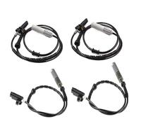 Jodriva Front Rear Left Right ABS Sensor, for, 7 Series E38 740i 740iL 750iL 1995-1998 34521182076 34521182077 Engine Rpm Sensor(BLACK 4PCS)