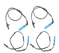 Jodriva Front Rear Left Right ABS Wheel Speed Sensor, for, X3 E83 34523405906 34523405907 Engine Rpm Sensor(BLACK 4PCS)