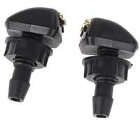 Jodriva Glass Nozzle Universal Car Front Windshield Windscreen Nozzles Water Fan Spout Cover Washer Outlet 2Pcs Windshield Washer Nozzle