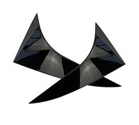 Jodriva Glossy Black ABS Car Rear Window Spoiler Side Wing Decoration Cover Trim, for Focus, Hatchback 2014 2015 2016 2017 2018 Rear Window Spoiler