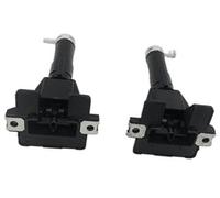 Jodriva Headlight Headlamp Washer Nozzle Actuator Cover Cap, for Accord, for Euro, for SPIRIOR CU1 CU2 2008 2009 2010 2011 2012 Headlight Washer Nozzle Cover(BLACK 1 Pair L and R)