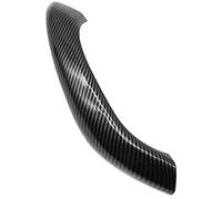 Jodriva Interior Inside Door Handle Car Carbon Fiber Left Right Interior Door Handle Outer Cover Trim, for BMW, X1 X2 F48 F49 F39 2016 2017 2018 2019 2020 Car Door Handle Sticker(Black 1pc Right)