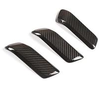 Jodriva Interior Inside Door Handle, for Land, for Rover, for Defender 90 110 2020-2021 Inner Door Handle Cover Real Carbon Fiber Car Decoration Accessories Car Door Handle Sticker(BLACK For 110)