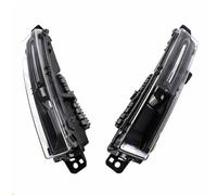 Jodriva LED DRL Daytime Running Light Fog Lamp, for Land, for Rover, Discovery 5, for Range, for Rover, Vogue 2017-2019, for Jaguar, F-PACE E-PACE Fog Lamp Car Fog Light Assembly(Black 1 PAIR)