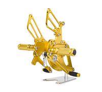 Jodriva Left Right CNC Aluminum Motorcycle Adjustable Rearsets Footrests Footpegs Rear Set 2017-2018 CBR250RR CBR 250 RR Motorcycle Foot Peg(Gold)