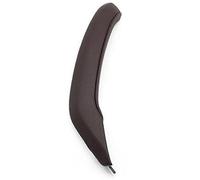 Jodriva LHD RHD Car Interior Passenger Door Left Right Pull Handle Leather Outer Cover Trim, for, X3 X4 F25 F26 2010-2016 Car Door Inner Handle(Moka Right)