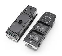 Jodriva LHD RHD Electric Power Window Regulator Control Switch Button, for ML GL GLE GLS Class W166 W292 1669054400 Car Seat Adjustment Switch(Black Model B Driver Side)